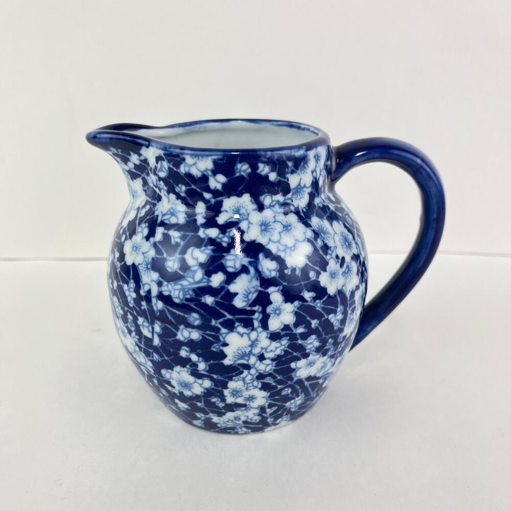 Victoria Ware Small Blue and White Ironstone Pitcher